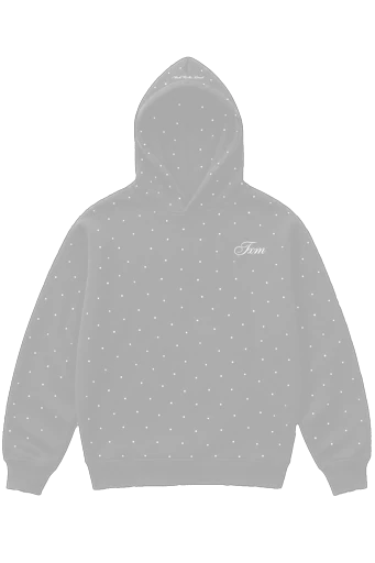 Rhinestone Hoodie Chrome