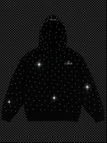 Rhinestone Hoodie Black