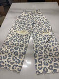white leopard sweats