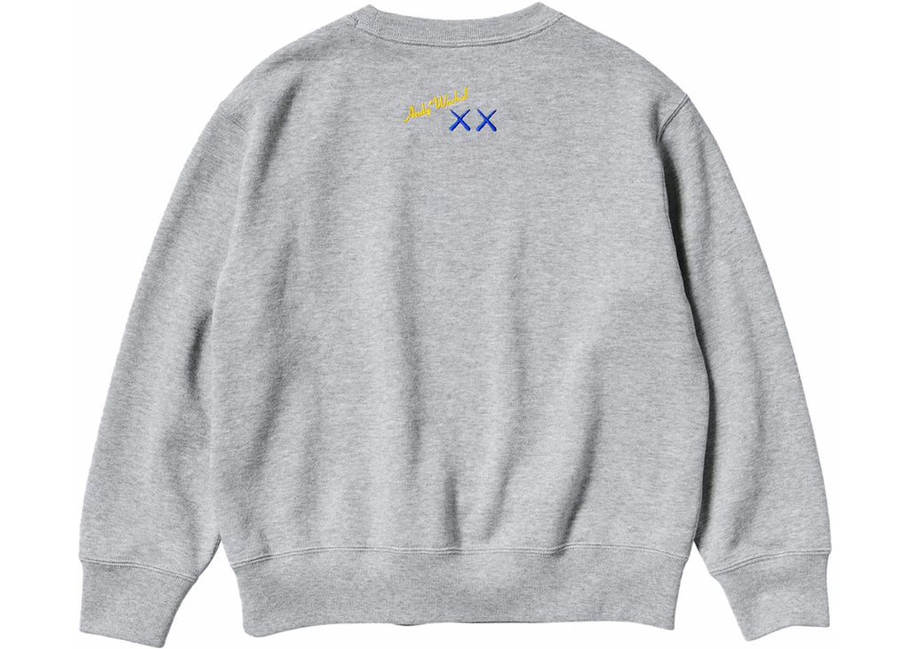 KAWS x Uniqlo Warhol Graphic 472951 Sweatshirt Gray