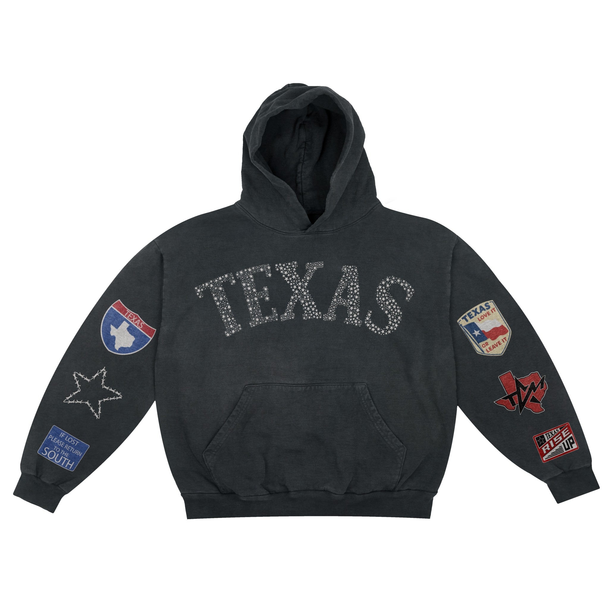 If lost return to South Hoodie off black