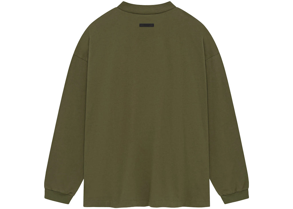 Fear of God Essentials Jersey Long Sleeve Tee Military