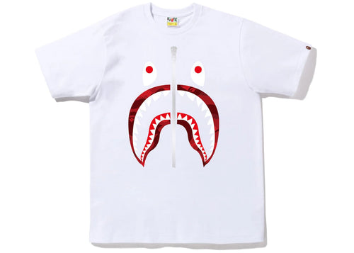 BAPE Color Camo Shark Tee (FW22) White Red