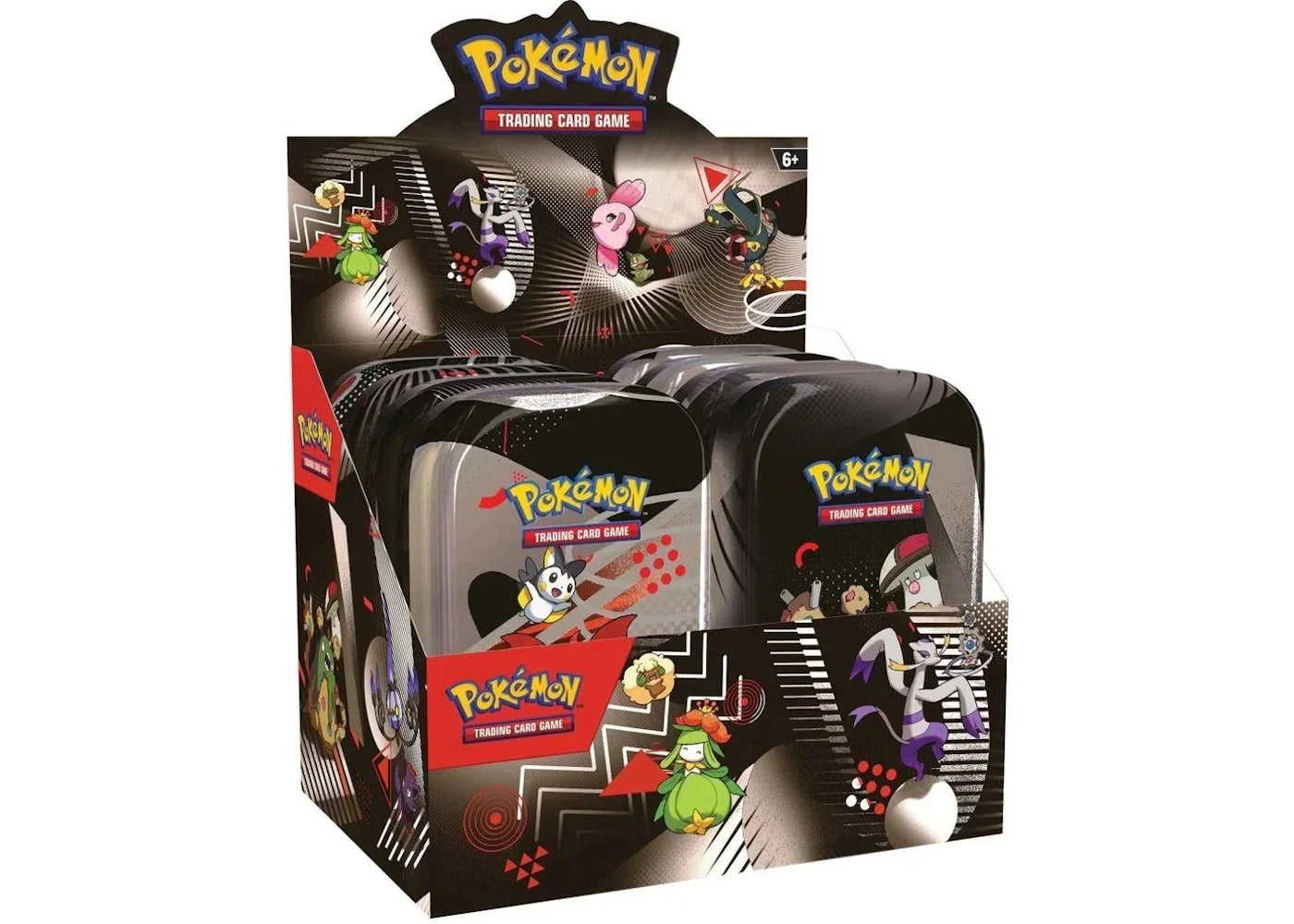 Pokémon Scarlet & Violet Unova White Flare & Black Bolt Mini Tin Display